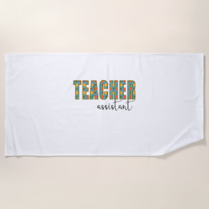 Toalla De Playa Asistente de profesores de arte