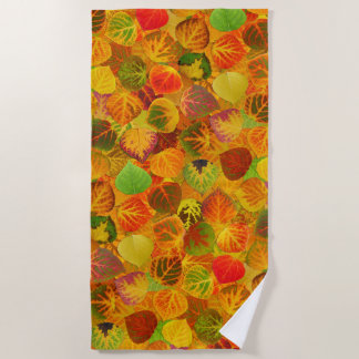 Toalla De Playa Aspen deja a Collage Seamless Medley 1
