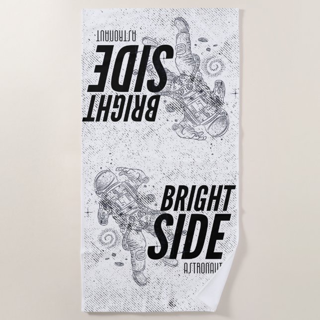 TOALLA DE PLAYA ASTRONAUTA LATERAL LUMINOSO (Anverso)
