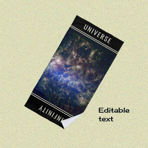 Toalla De Playa Astronomía personalizado texto astronomía
