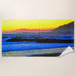 Toalla De Playa Atardecer Místico 