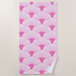 Toalla De Playa Atardecer, rosa tonal, textura de hormigón