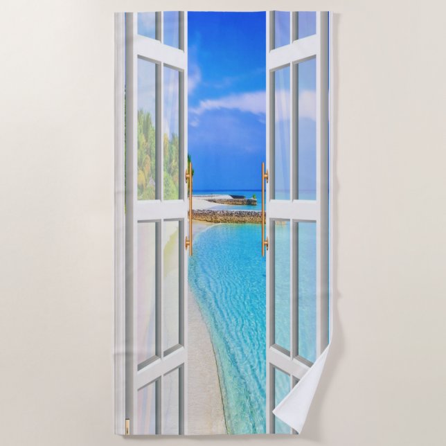 Toalla De Playa Atrapar la ola de verano perfecta (Anverso)