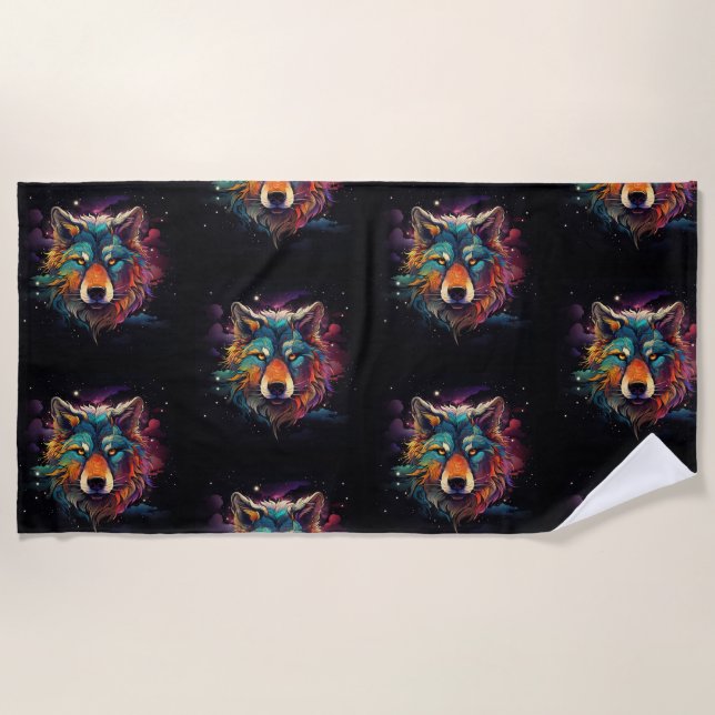 Toalla De Playa Aúl cósmico (Anverso)