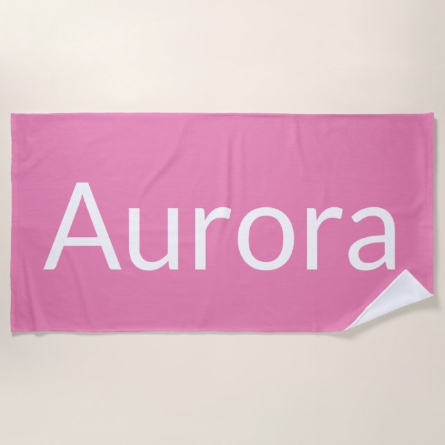 Toalla De Playa Aurora (Anverso)