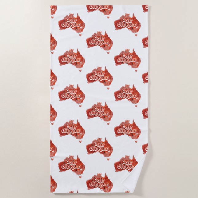 TOALLA DE PLAYA AUSTRALIA FAIR DINKUM (Anverso)