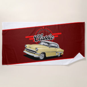 Toalla De Playa Auto clásico de 1954