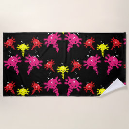 Toalla De Playa Axaotl Salamander Kids Gift