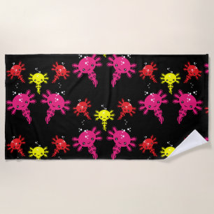 Toalla De Playa Axaotl Salamander Kids Gift