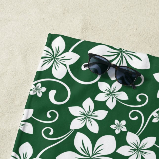 TOALLA DE PLAYA AZUL HAWAII (VERDE FORESTAL) (In situ)