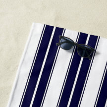 Azul marino y franja blanca