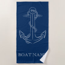 Azul Nautical Spirit Anchor Navy