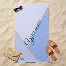 Azul pastel personalizado ColorBlock Geométrico