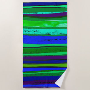 Toalla De Playa Azul y verde