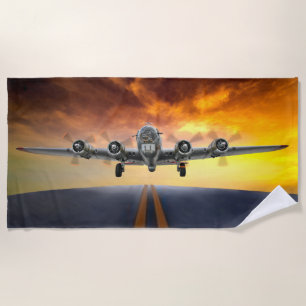 TOALLA DE PLAYA B-17 FUERZA DE VUELO DESPEGADA