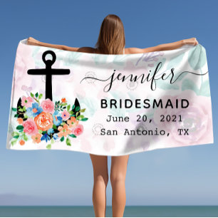 Toalla De Playa Bachelorette Bridesmaid