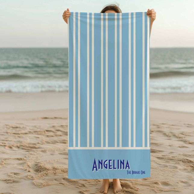 Toalla De Playa Bachelorette de la Moda Ocean Blue City (Subido por el creador)