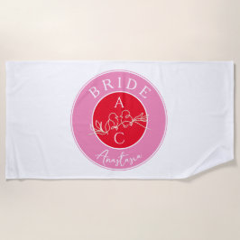 Toalla De Playa Bachelorette Party Bride