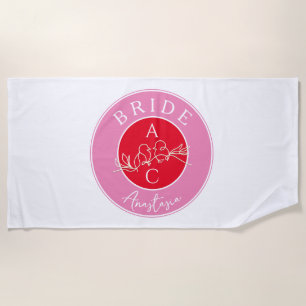 Toalla De Playa Bachelorette Party Bride