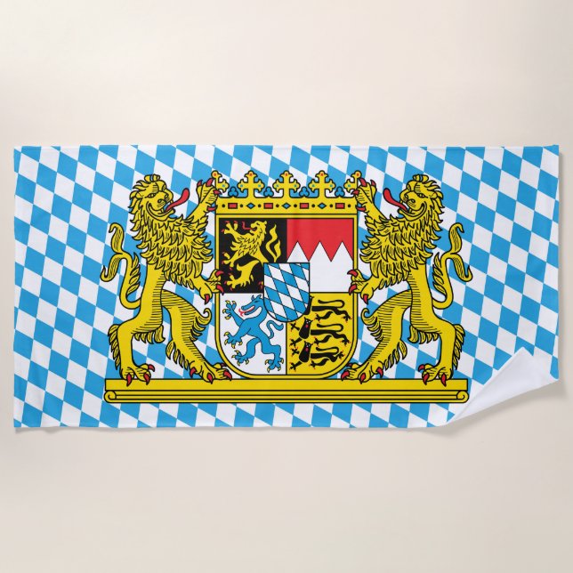 Toalla De Playa Badetuch Bayernwappen (Anverso)