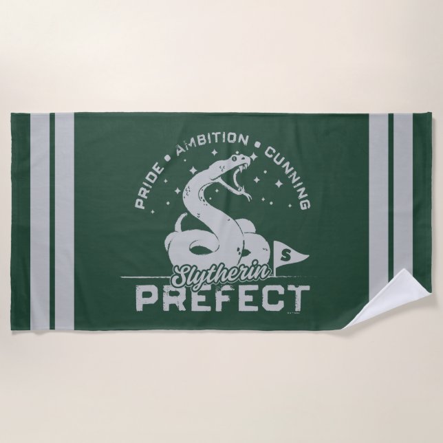 Toalla De Playa Badge Prefecto SLYTHERIN™ (Anverso)