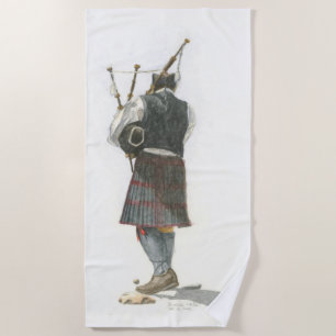 Toalla De Playa Bagpiper