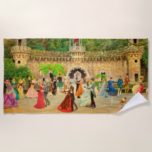 Toalla De Playa Bailando vals en la Quinta da Regaleira (Portugal)