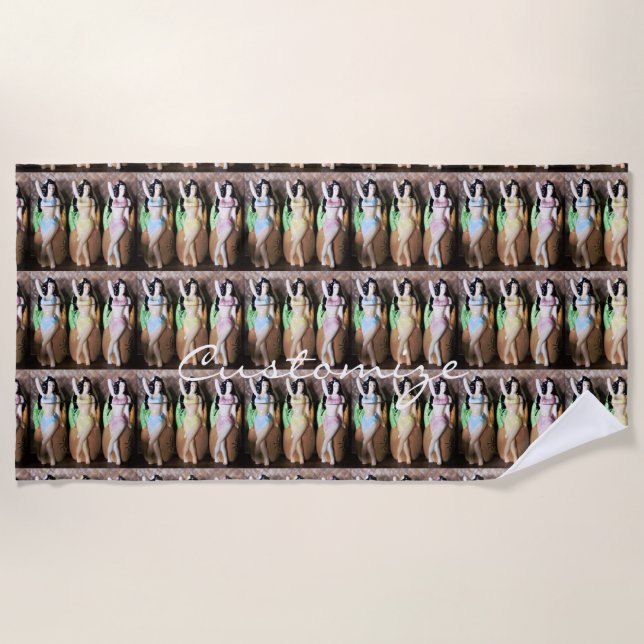 Toalla De Playa Bailarines hula hawaianos Thunder_Cove (Anverso)