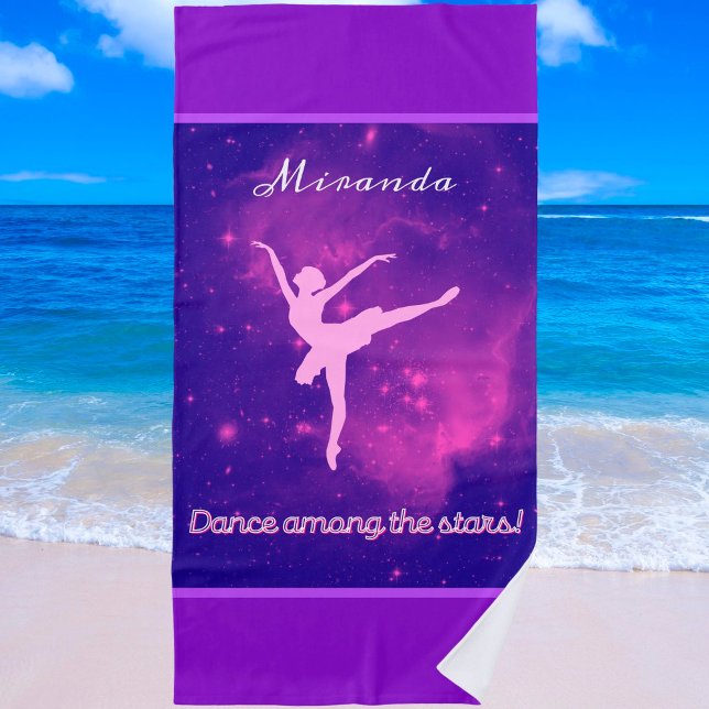 Toalla De Playa Baile Entre Las Estrellas Ballerina Galaxy (Subido por el creador)