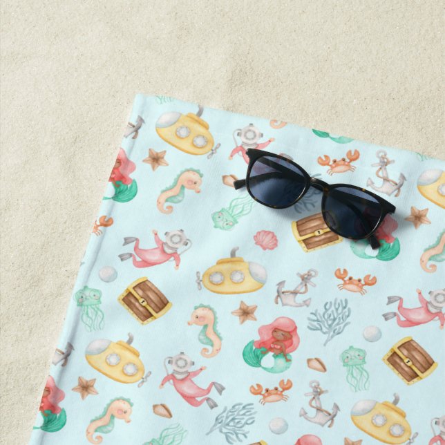 Toalla De Playa Bajo el mar (In situ)