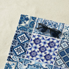 Toalla De Playa Baldosas mediterráneas, portuguesas, azulejo, mall