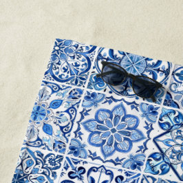 Toalla De Playa Baldosas mediterráneas, portuguesas, azulejo, mall