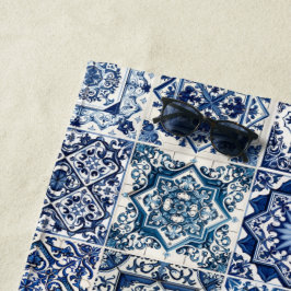 Toalla De Playa Baldosas mediterráneas, portuguesas, azulejo, mall
