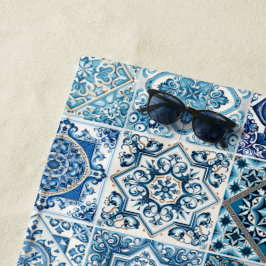 Toalla De Playa Baldosas mediterráneas, portuguesas, azulejo, mall