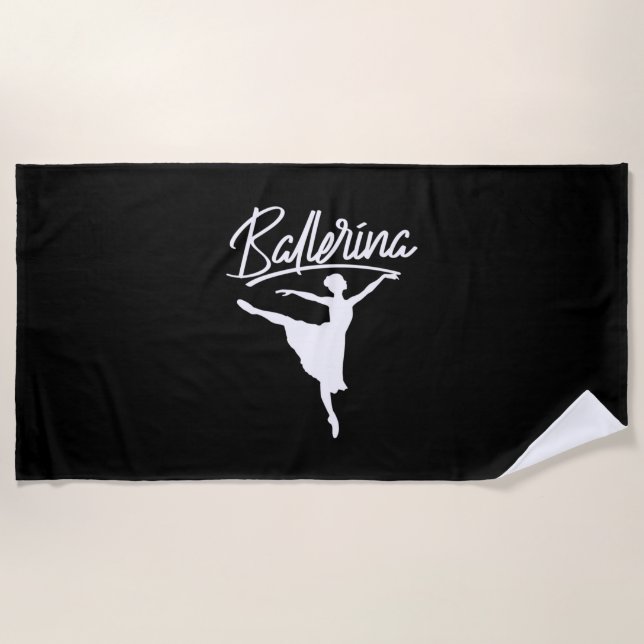 Toalla De Playa Ballerina Dancer (Anverso)