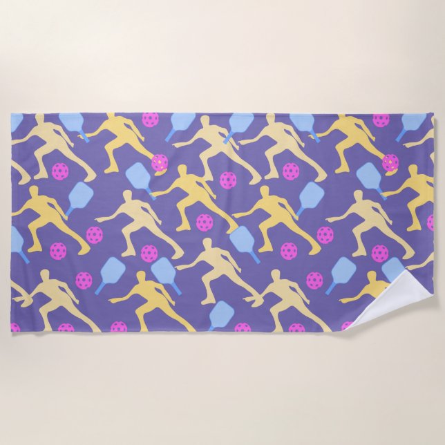 Toalla De Playa Baloncesto Tropical (Anverso)