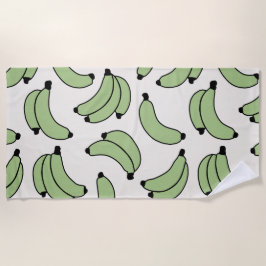 Toalla De Playa Banana Parade Sage Green