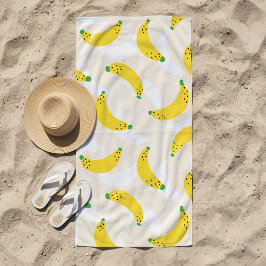 Toalla De Playa Banana Pop Amarillo Crema