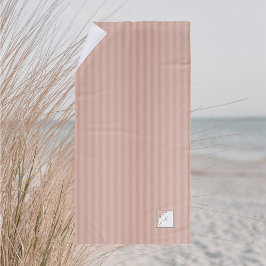 Toalla De Playa Banda de enganche dura Terracotta Mariposa Monogra