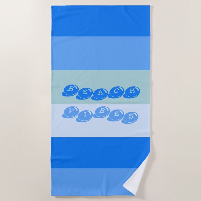 Toalla De Playa Bandas azules (Anverso)