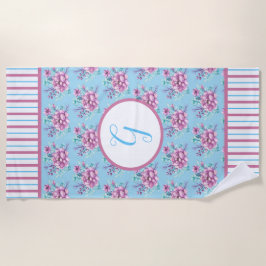 Toalla De Playa Bandas de juego y boquetas rosas