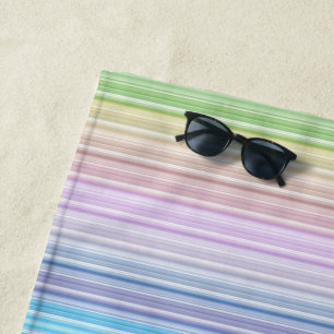Toalla De Playa Bandas multicolores