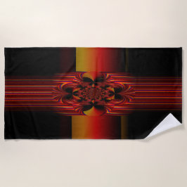 Toalla De Playa Bandas Pequeñas Grandes Con Bow