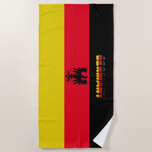 Toalla De Playa Bandera alemana (Anverso)