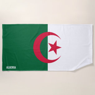 Toalla De Playa Bandera argelina espléndida patriótica