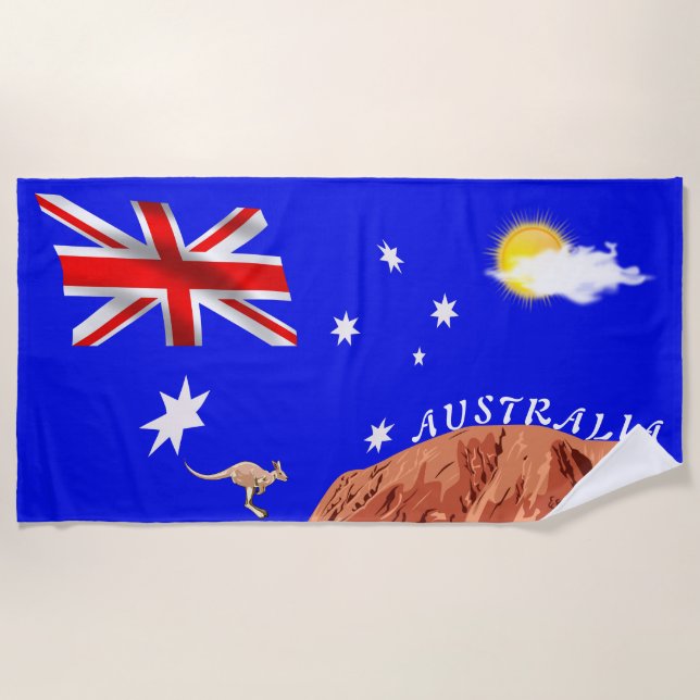 Toalla De Playa Bandera australiana (Anverso)