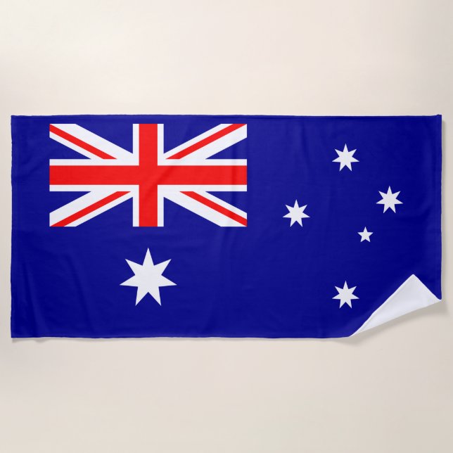 Toalla De Playa Bandera australiana patriótica (Anverso)