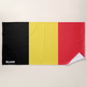 Toalla De Playa Bandera belga espléndida patriótica