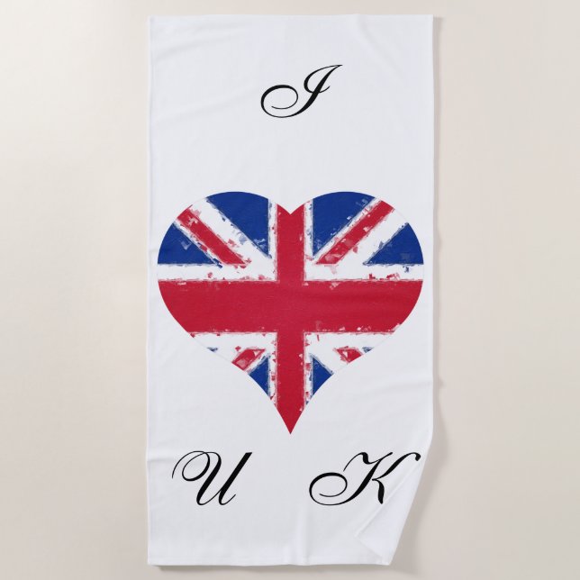 Toalla De Playa Bandera británica inglesa (Anverso)
