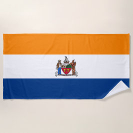 Toalla De Playa Bandera de Albany (Nueva York)